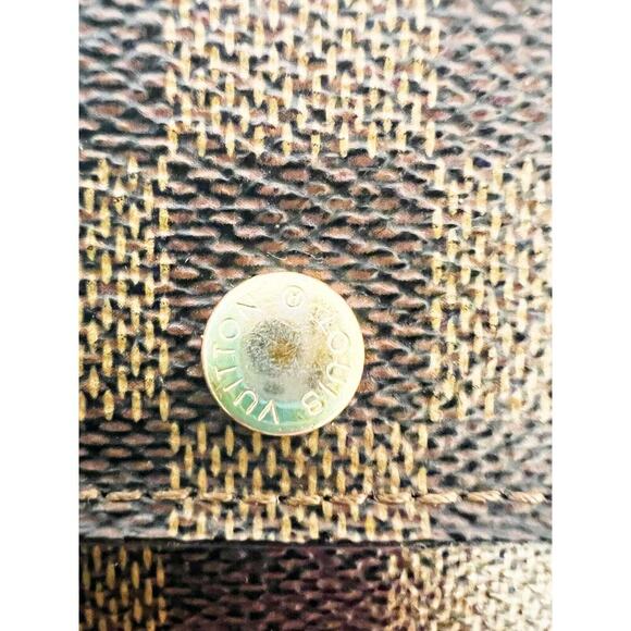 Louis Vuitton Porte Monnaie Plat Coin Damier Ebene MI0077 - Picture 8 of 10